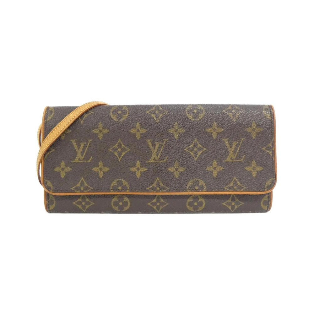 LOUIS VUITTON Authentic Brown Monogram Pochette Shoulder Bag